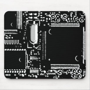 Circuit B&W 2 Mouspad Mousepad