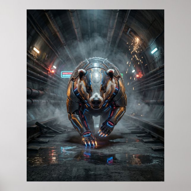 Circuit Badger Tunnel Rush Poster (Vorne)