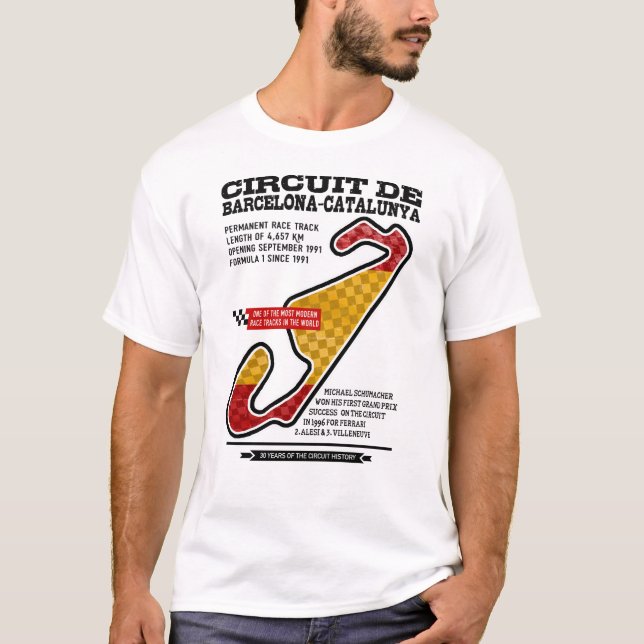 Circuit Barcelona-Catalunya Race Track T-Shirt (Vorderseite)