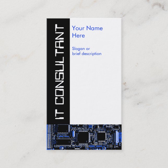Circuit Blue 2 "IT Consultant"-Visitenkarte Visitenkarte (Vorderseite)