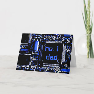 Circuit Blue 2 "no.1 dad" Grüße Karte