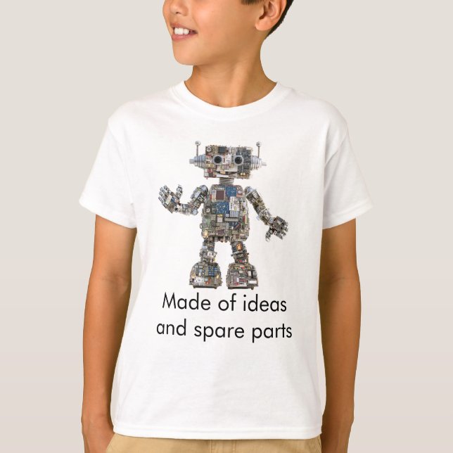 Circuit Bot Portrait T-Shirt (Vorderseite)