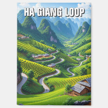 Circuit de Ha Giang Vietnam Aimant de Voyage