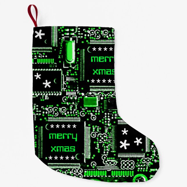 Circuit Green 2 "Merry Xmas" zweiseitig Kleiner Weihnachtsstrumpf (Vorderseite)