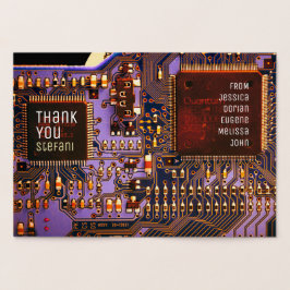 Circuit imprimé électronique de carte à PCB violet