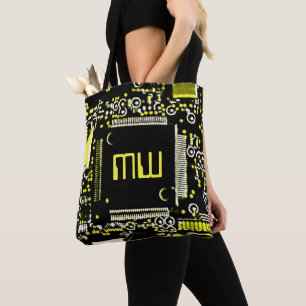 Circuit Jaune 2 Monogramme sac fourre-tout jaune d