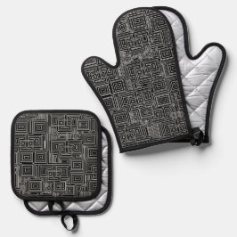 Circuit Maze Ofenhandschuh & Topflappen-Set