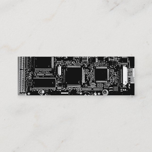 Circuit noir et blanc 2 carte de visite maigre (Devant)