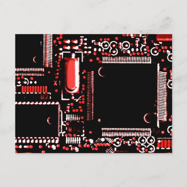Circuit Red 2 Postkarte (Vorderseite)