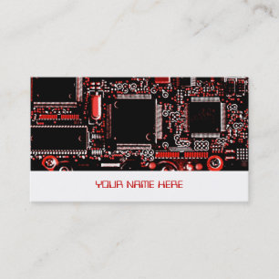 Circuit Red 2 Visitenkartenvorlage rot Visitenkarte