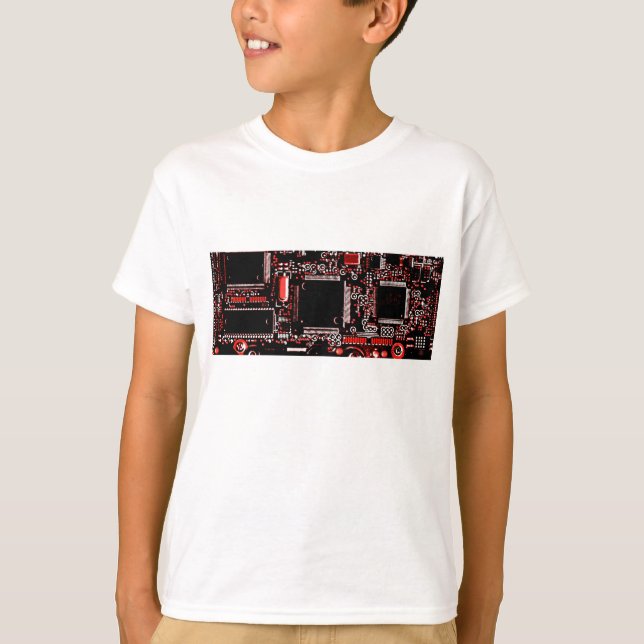 Circuit Rouge t-shirt enfants blanc (Devant)