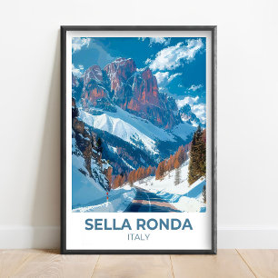 Circuit Sella Ronda - Val Gardena Affiche - Sella