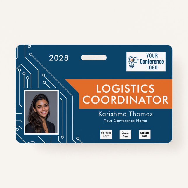 Circuit Tech Event Coordinator Photo ID Badge (Devant)