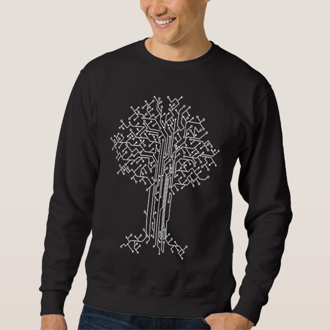 Circuit Tree Computer Programming Code Tree IT Dev Sweatshirt (Vorderseite)