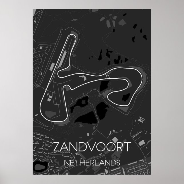 Circuit Zandvoort Niederlande Poster (Vorne)