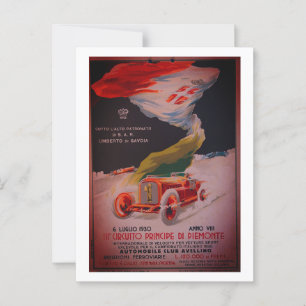 Circuito Avellino - Vintage Poster von 1930 Postkarte