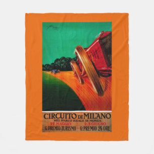 Circuito Di Mailand Vintages PosterEurope Fleecedecke