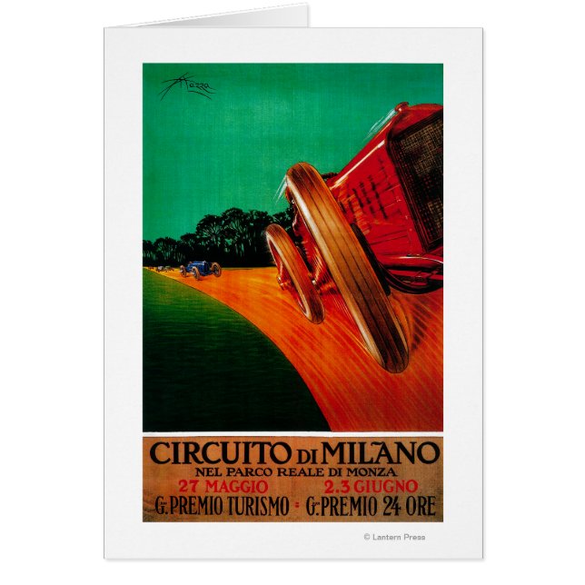 Circuito Di Milano Poster Vintage Europe (Devant)