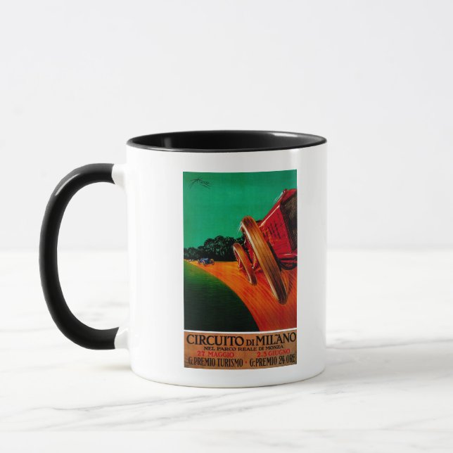 Circuito di Milano Vintages Poster Europe Tasse (Links)