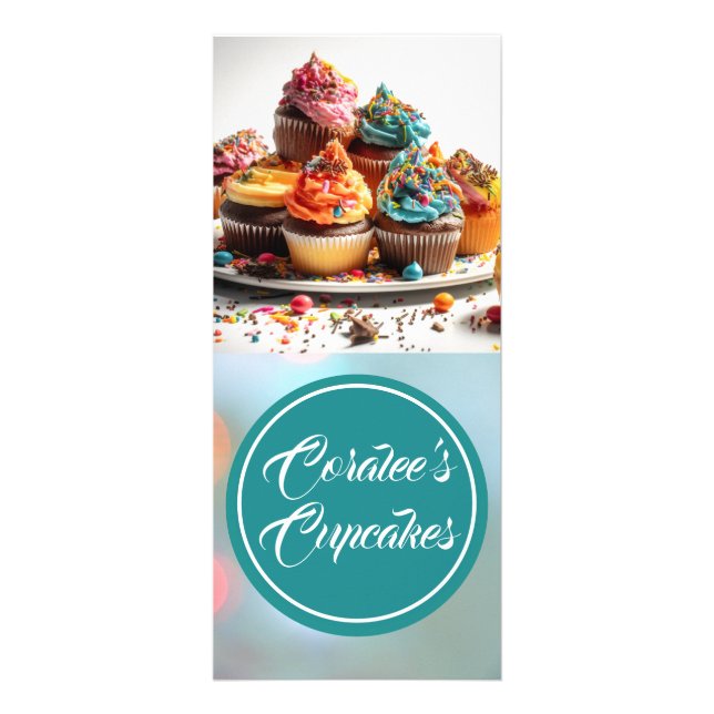 Circulaire Cupcake de carte classique personnalisa (Devant)
