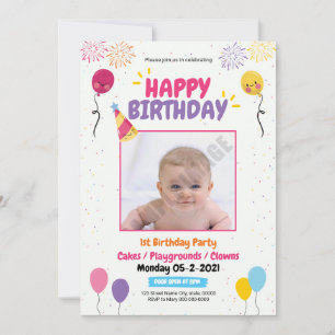 Circulaire d'anniversaire Invitation