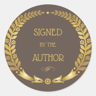 Circulaire signée par l'Auther - Sticker à plaque