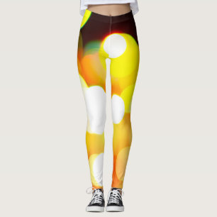 Circular Bokeh: Abstraktes Weihnachtslicht Leggings