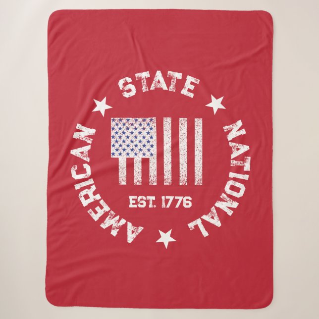 Circular Briefmarke American Staat National Est 17 Sherpadecke (Vorderseite)