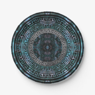 Circular Greek Meander Pattern - Greek Key Pappteller
