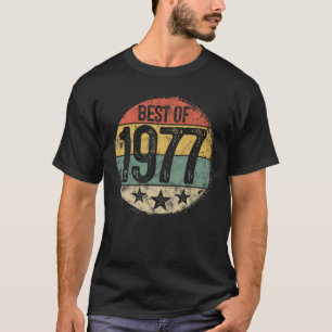 Circular Retro Best of 1977 44. Geburtstag 44 Jahr T-Shirt