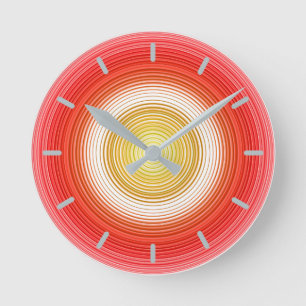 Circular Tomato Colors Runde Wanduhr