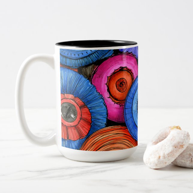 Circular Zweifarbige Tasse (Mit Donut)