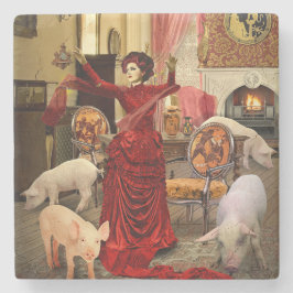 Círculo victoriano steinuntersetzer