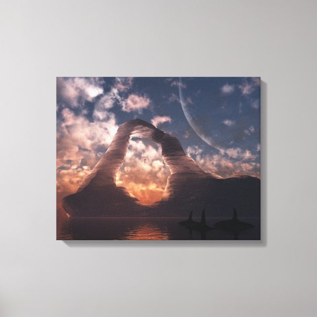 "Circumpolar" ummantelte Canvas Leinwanddruck (Vorderseite)