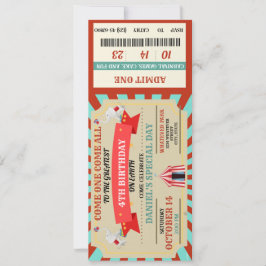 Circus Adventure Birthday Ticket