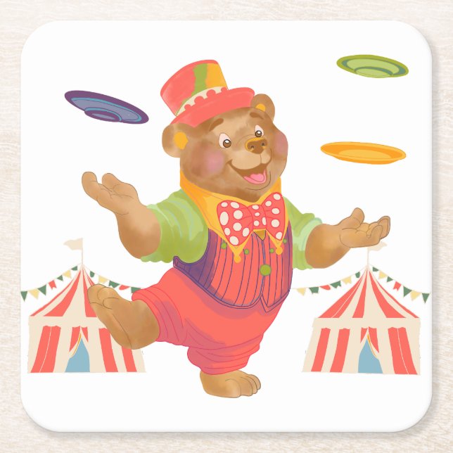 Circus Bear Untersetzer (Vorderseite)