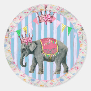 Circus ~ Bella Bella Studios Runder Aufkleber