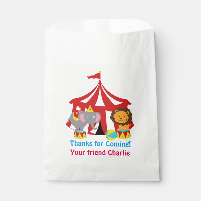 Circus Bevorzugung oder Party Bags Geschenktütchen (Vorderseite)