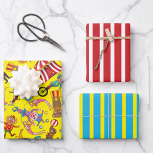 Circus Big Top Wrapping Paper Set Geschenkpapier Set