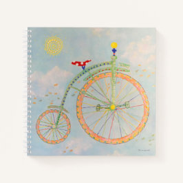 Circus Bike 8.5" x 8.5" SpiralNotebook Notizbuch