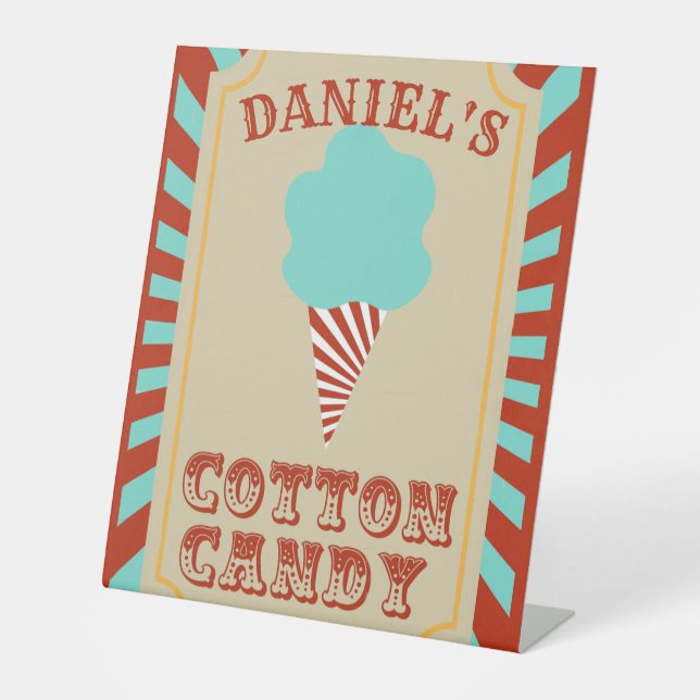 Circus Birthday Party Food Sockelschild (Vorderseite)