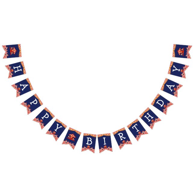 Circus Birthday Wimpelkette (Alle)