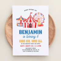 Circus Carnival Geburtstag