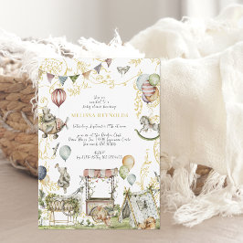 Circus Carnival | Woodland Forest Baby Dusche Einladung