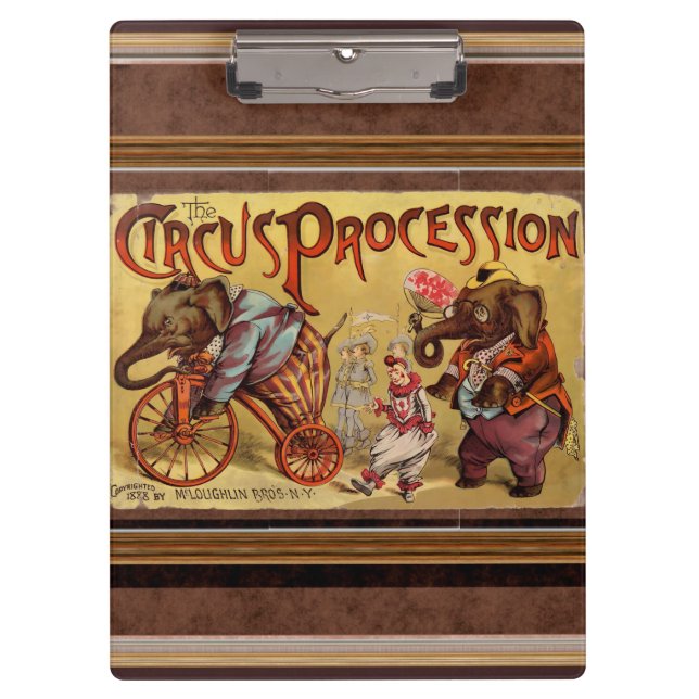 Circus Clipboard Klemmbrett (Vorderseite)