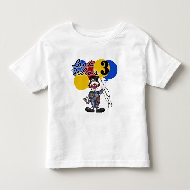 Circus Clown 3. Geburtstag Tshirts und Geschenke (Vorderseite)
