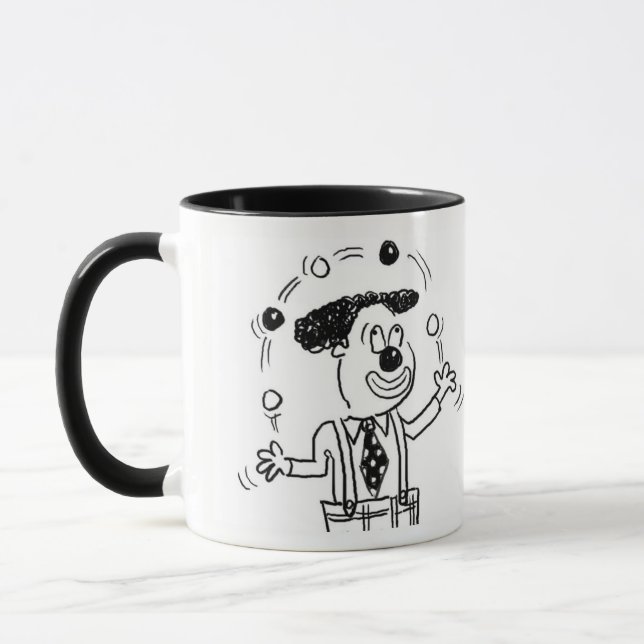 Circus Clown Juggler Juggling Balls Tasse (Links)