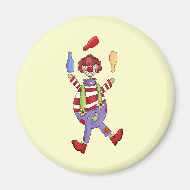 Circus Clown Juggling Magnet (Vorne)