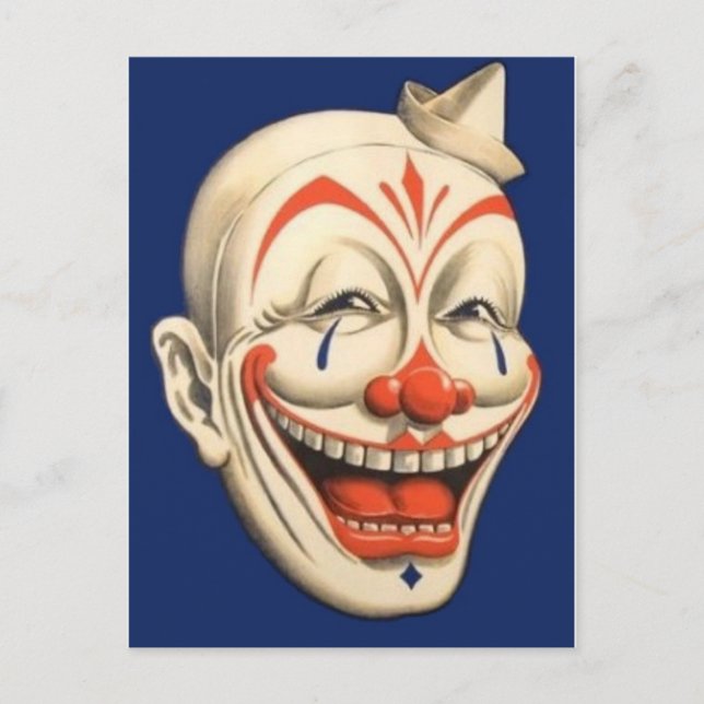 Circus Clown Postkarte (Vorderseite)