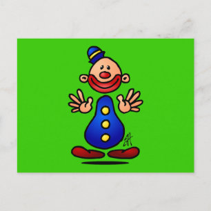 Circus Clown Postkarte